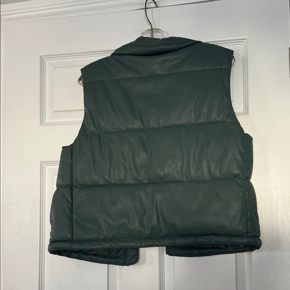 NWT- Rachel Zoe dark teal Satin Finish Outerwear - Picture 4 of 4